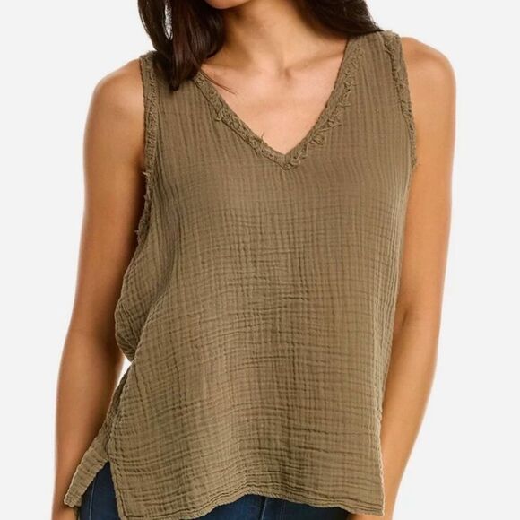 Michael Stars Tammy Easy Tank olive size S - Picture 2 of 11
